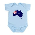 thumbnail image 1 of CafePress - Australia Flag Map Infant Bodysuit - Baby Light Bodysuit, Size Newborn - 24 Months, 1 of 4