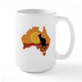 thumbnail image 1 of CafePress - Australia Kangaroo Large Mug - 15 oz Ceramic Large White Novelty Mug, 1 of 6