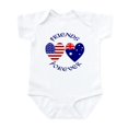 thumbnail image 1 of CafePress - Australia USA Friends Infant Bodysuit - Baby Light Bodysuit, Size Newborn - 24 Months, 1 of 4