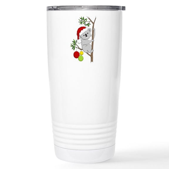 CafePress - Australian Christmas Koala Stainless Steel Travel - Insulated Stainless Steel Travel Tumbler 20 oz.