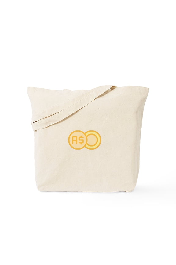 - Australian Dollar - Unisex Canvas Tote Bag, Beige, 1-Piece