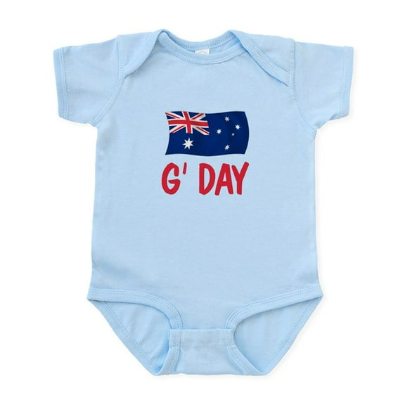 CafePress - Australian G'day Infant Bodysuit - Baby Light Bodysuit, Size Newborn - 24 Months