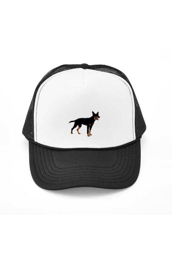 - Australian Kelpie - Adjustable Unisex Printed Trucker Hat with Mesh Back