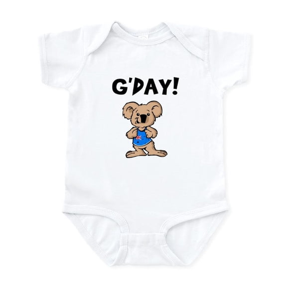 CafePress - Australian Koala G'day Infant Creeper - Baby Light Bodysuit, Size Newborn - 24 Months