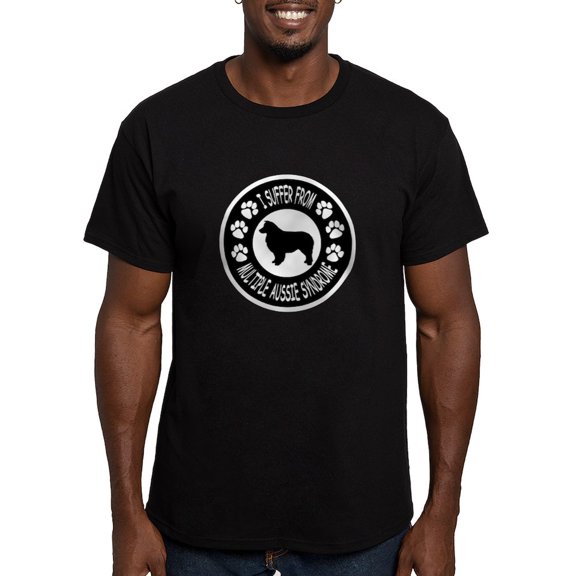 CafePress - Australian Shepherd Dog Men's Fitted T Shirt (Dark - Men's Fitted T-Shirt
