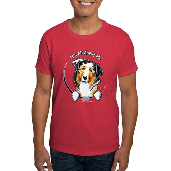 CafePress - Australian Shepherd IAAM Dark T Shirt - Men's Classic Graphic Cotton T-Shirt