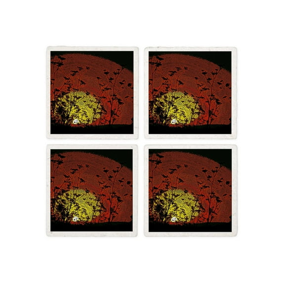 CafePress - Australian Sun - Tile Coaster, Drink Coaster Set of 4