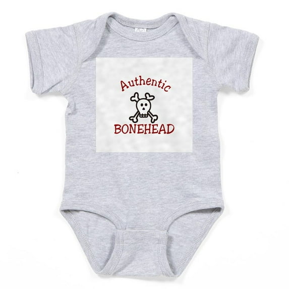 CafePress - Authentic Bonehead - Cute Infant Bodysuit Baby Romper - Size Newborn - 24 Months