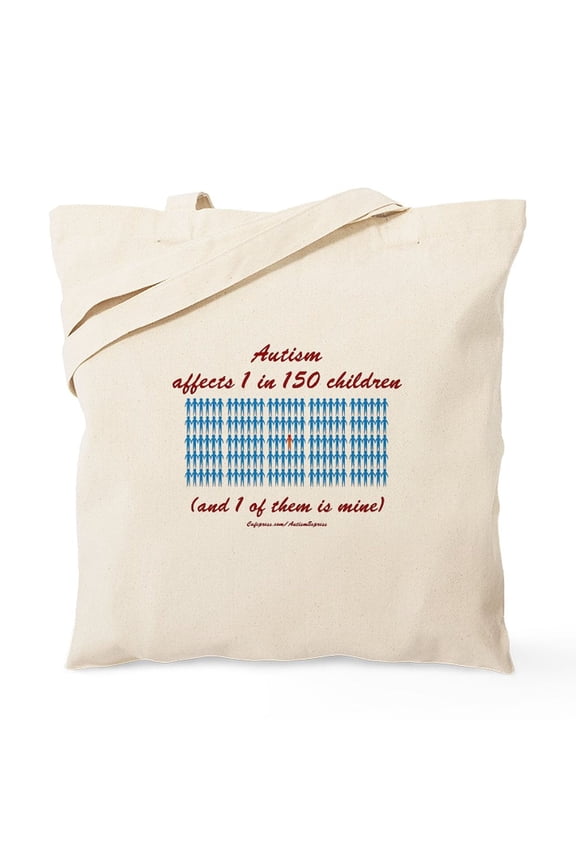 - Autism 1 In 150 Tote Bag - Unisex Canvas Tote Bag, Beige, 1-Piece