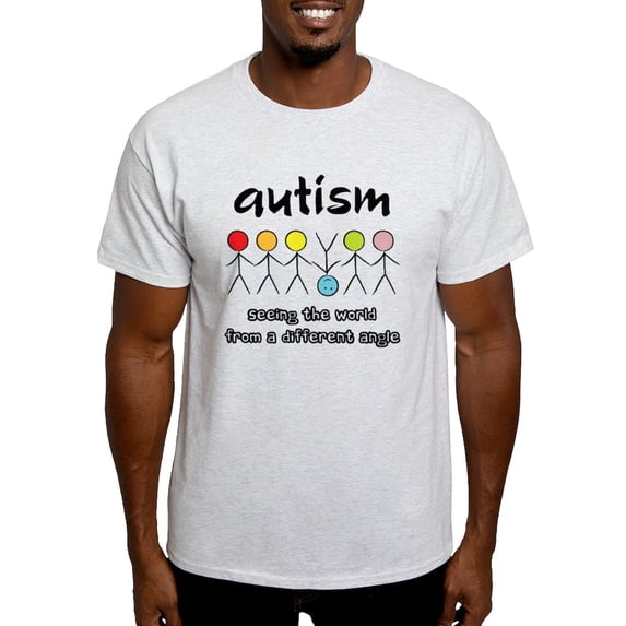 CafePress - Autism Angle Light T Shirt - Men's Classic Graphic T-Shirt