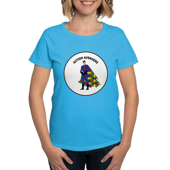 CafePress - Autism Avenger T Shirt - Women's Traditional Fit Dark T-Shirt