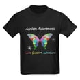 thumbnail image 1 of CafePress - Autism Awareness Butterfly Kids Dark T Shirt - Dark T-Shirt Kids XS-XL, 1 of 4