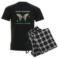thumbnail image 1 of CafePress - Autism Awareness Butterfly Men's Dark Pajamas - Men's Dark Loose Fit Cotton Pajama Set, 1 of 7