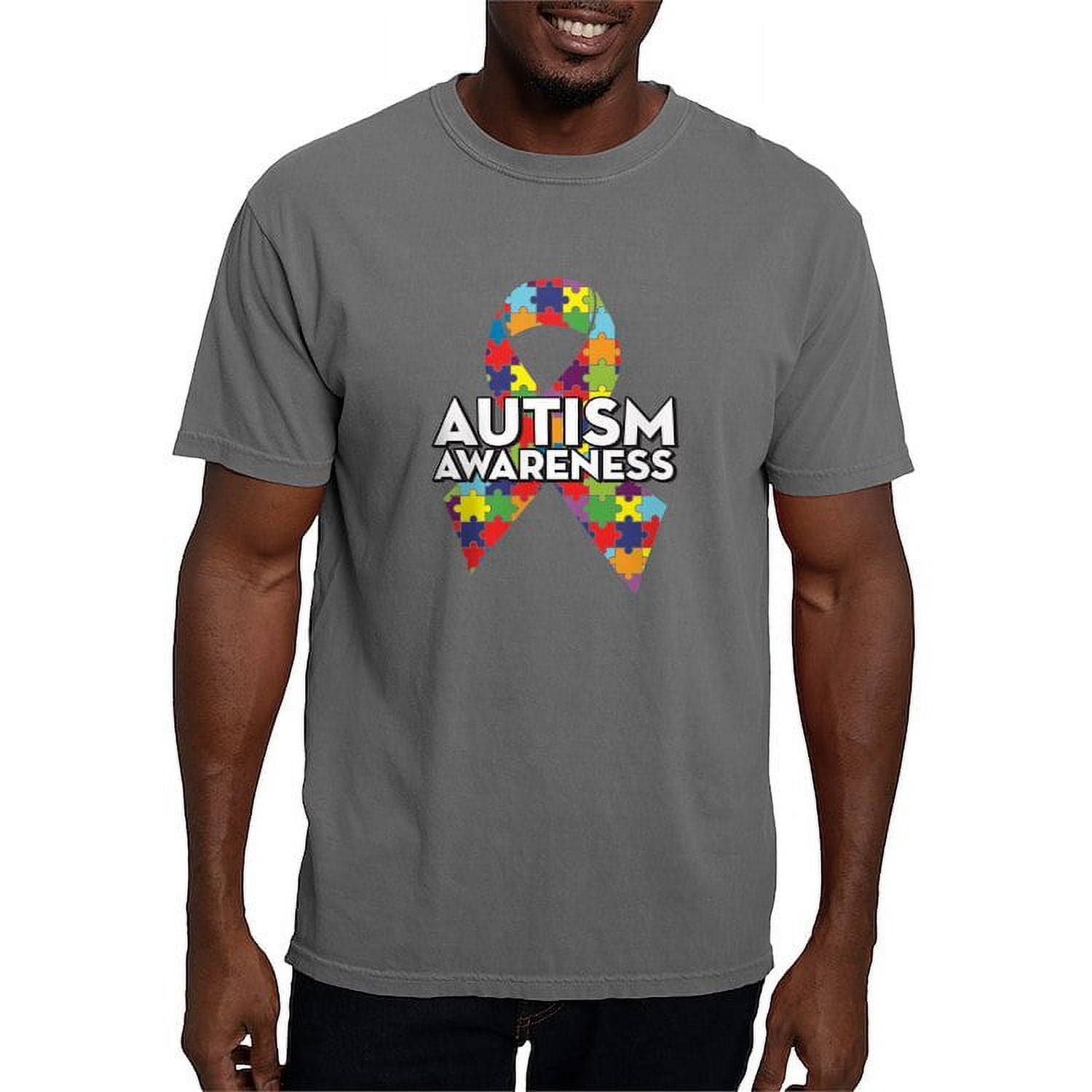 CafePress - Autism Awareness T Shirt - Mens Comfort Colors Shirt