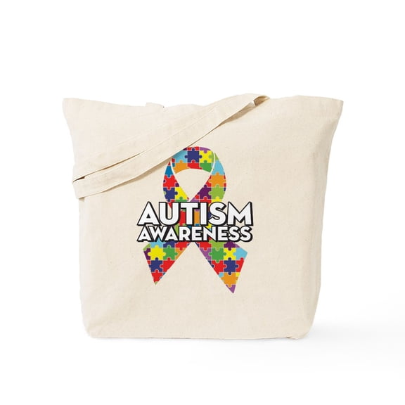 CafePress - Autism Awareness Tote Bag - Unisex Canvas Tote Bag, Beige, 1-Piece