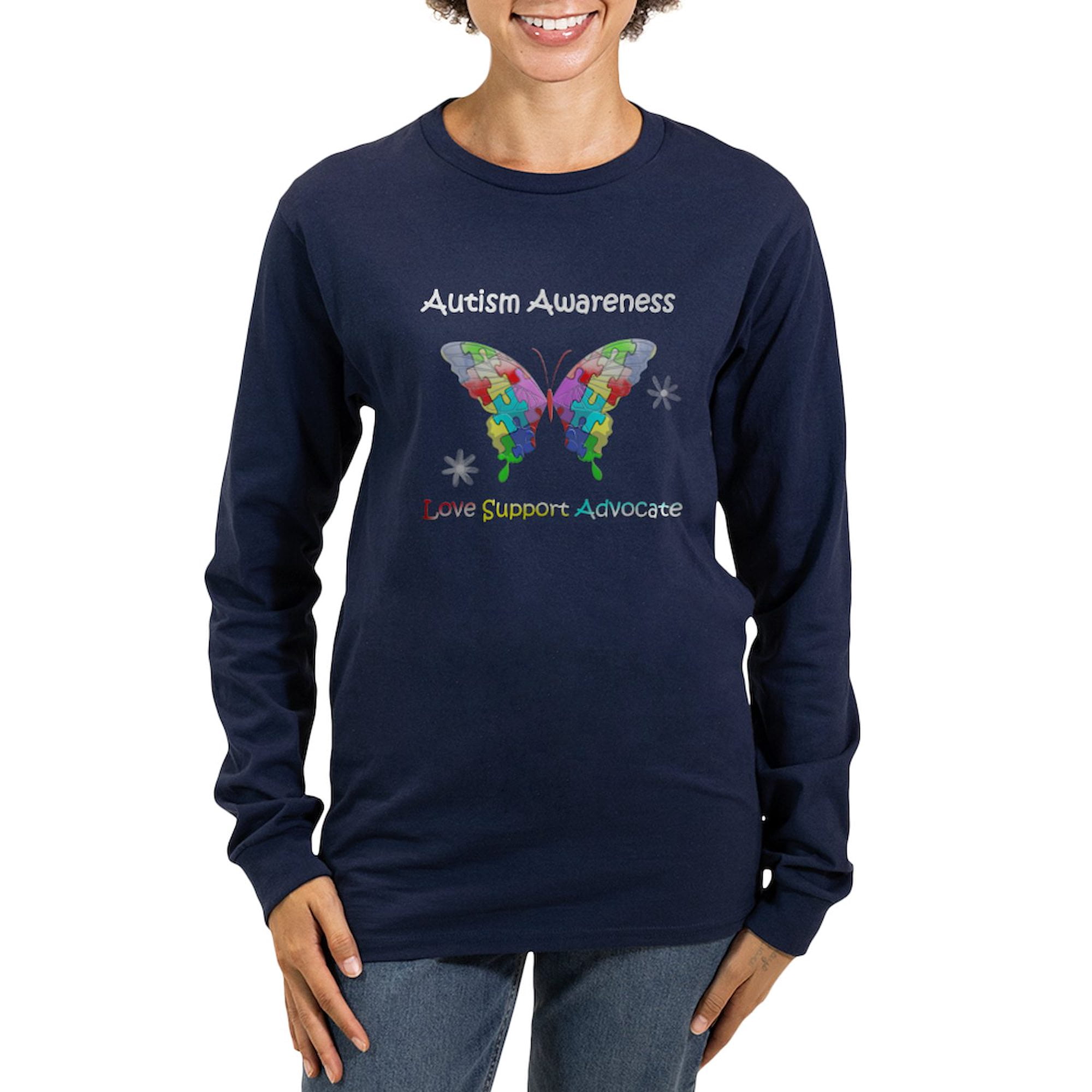 CafePress - Autism Awareness Women's Long Sleeve Dark T Shirt - Women's Long Sleeve Graphic Tee Casual Fit