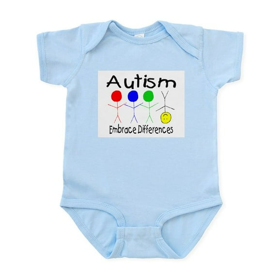 CafePress - Autism, Embrace Differences Infant Bodysuit - Baby Light Bodysuit, Size Newborn - 24 Months