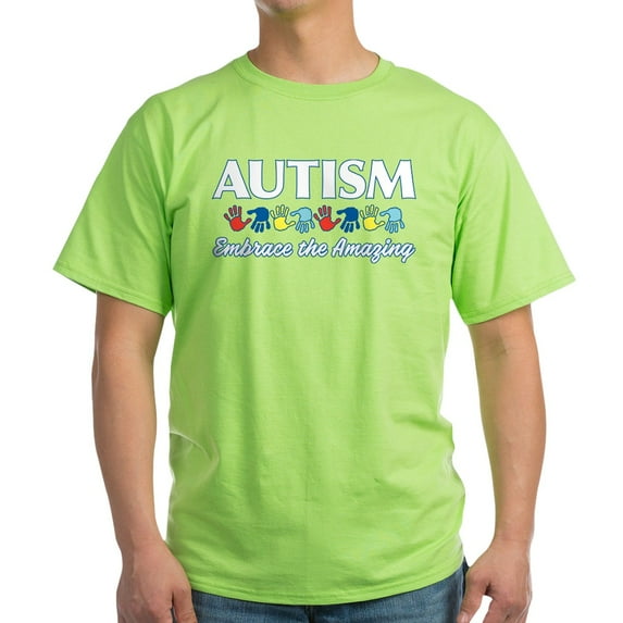 CafePress - Autism Embrace The Amazing Light T Shirt - Light T-Shirt - CP