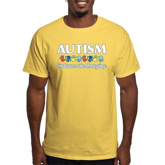 CafePress - Autism Embrace The Amazing Light T Shirt - Men's Classic Graphic T-Shirt
