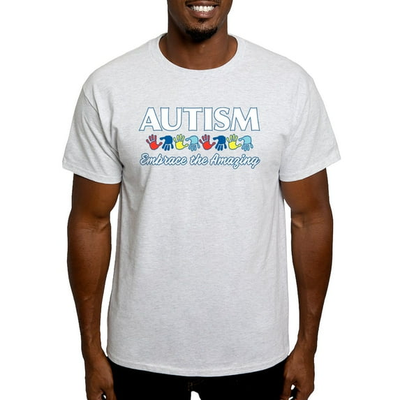 CafePress - Autism Embrace The Amazing Light T Shirt - Men's Classic Graphic T-Shirt
