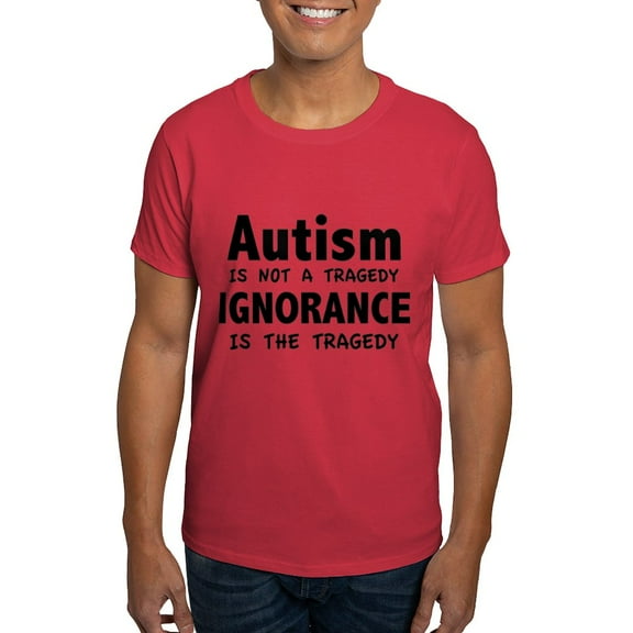 CafePress - Autism Is Not A Tragedy Dark T Shirt - Men's Classic Graphic Cotton T-Shirt