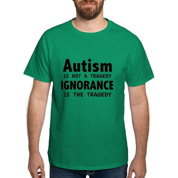 CafePress - Autism Is Not A Tragedy Dark T Shirt - Men's Classic Graphic Cotton T-Shirt
