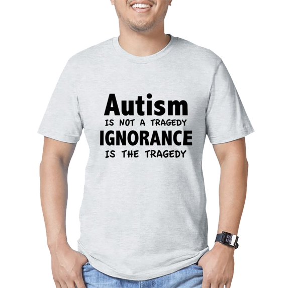 CafePress - Autism Is Not A Tragedy Fitted T Shirt - Fitted T-Shirt, Vintage Fit Soft Cotton Tee