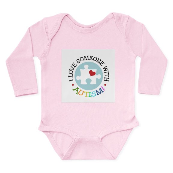 CafePress - Autism Puzzle Body Suit - Long Sleeve Cotton Baby Bodysuit