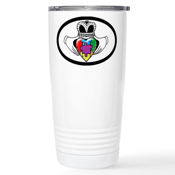 CafePress - Autism Spectrum Awareness Stainless Steel Travel M - Insulated Stainless Steel Travel Tumbler 20 oz.