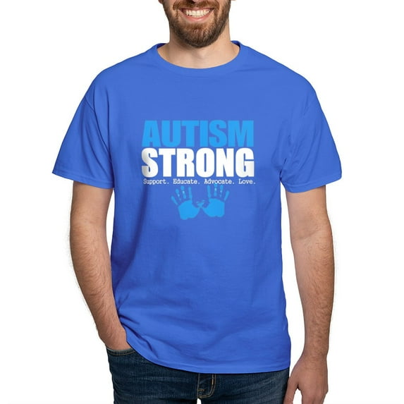 CafePress - Autism Strong T Shirt - Men's Classic Graphic Cotton T-Shirt