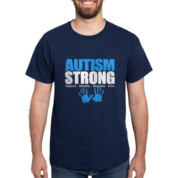 CafePress - Autism Strong T Shirt - Men's Classic Graphic Cotton T-Shirt
