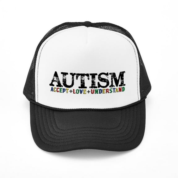 CafePress - Autism - Adjustable Unisex Printed Trucker Hat with Mesh Back