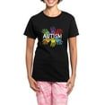 thumbnail image 1 of CafePress - Autism Women's Dark Pajamas - Women's Short Sleeve Print T-Shirt and Pants Dark Cotton Pajama Set, 1 of 7