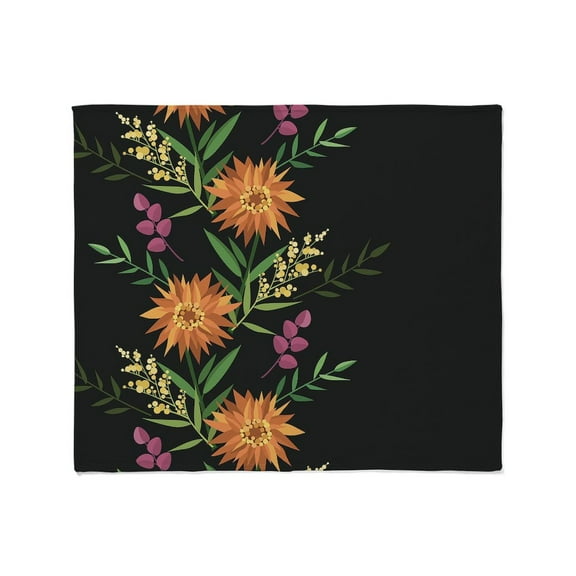 CafePress - Autumn Flowers Throw Blanket - Soft Fleece Throw Blanket, 50"x60" for All Ages