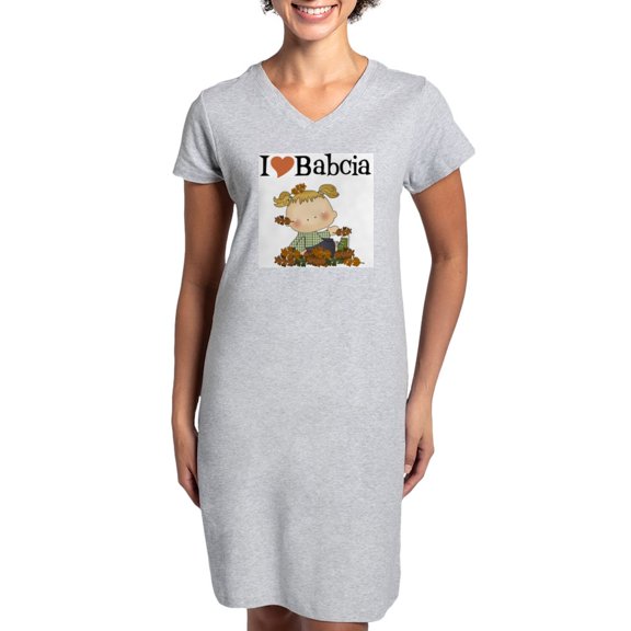 CafePress - Autumn Girl I Love Babcia - Women's Nightshirt