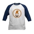 thumbnail image 1 of CafePress - Autumn Gnome Wreath Baseball Jersey - Kids Cotton Baseball Jersey, 3/4 Sleeve Shirt, 1 of 4
