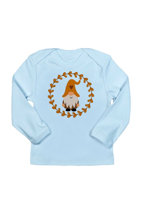 - Autumn Gnome Wreath Long Sleeve T Shirt - Long Sleeve Infant T-Shirt
