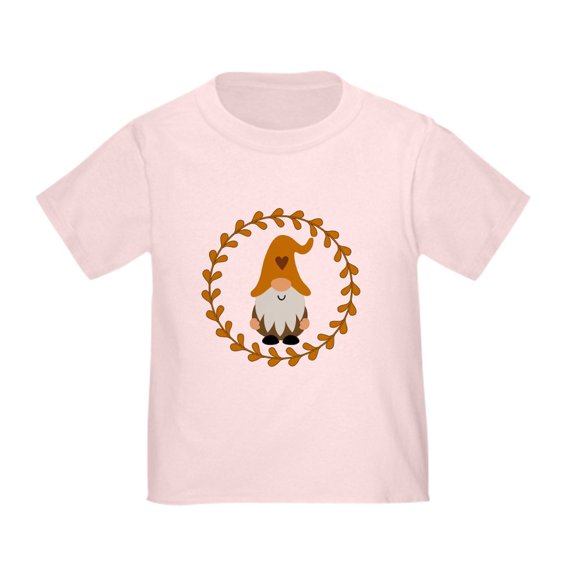 CafePress - Autumn Gnome Wreath T Shirt - Cute Toddler T-Shirt, 100% Cotton