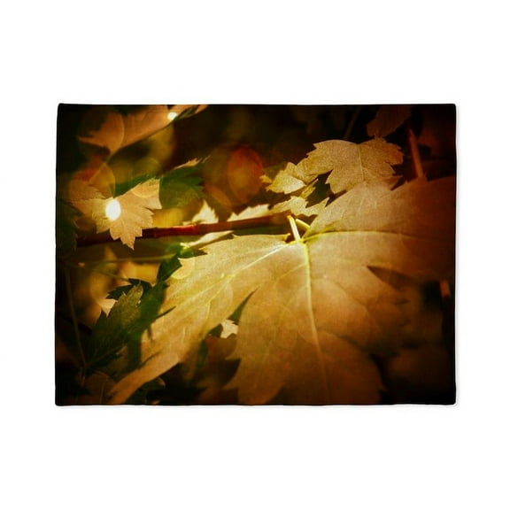 CafePress - Autumn Leaves - Soft Fleece Throw Stadium Blanket, 30"x40"