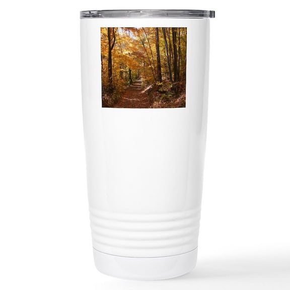 CafePress - Autumn Trails Stainless Steel Travel Mug - Insulated Stainless Steel Travel Tumbler 20 oz.