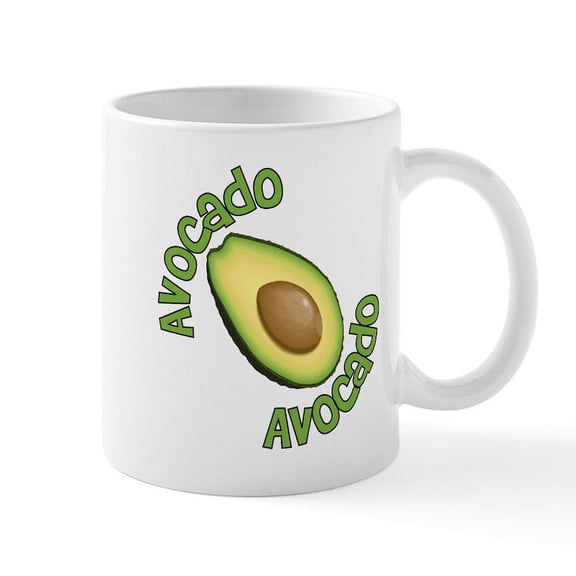 CafePress - Avocado Avocado Mug - 11 oz Ceramic Mug - Novelty Coffee Tea Cup