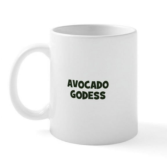 CafePress - Avocado Godess Mug - 11 oz Ceramic Mug - Novelty Coffee Tea Cup