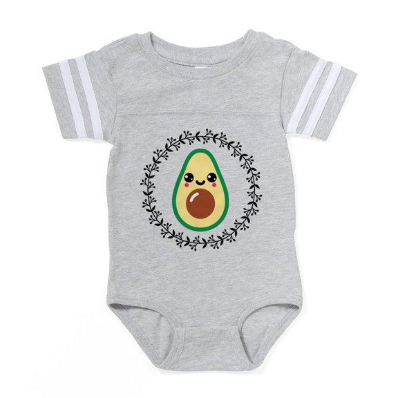 CafePress - Avocado Lover Kawaii - Cute Infant Baby Football Bodysuit