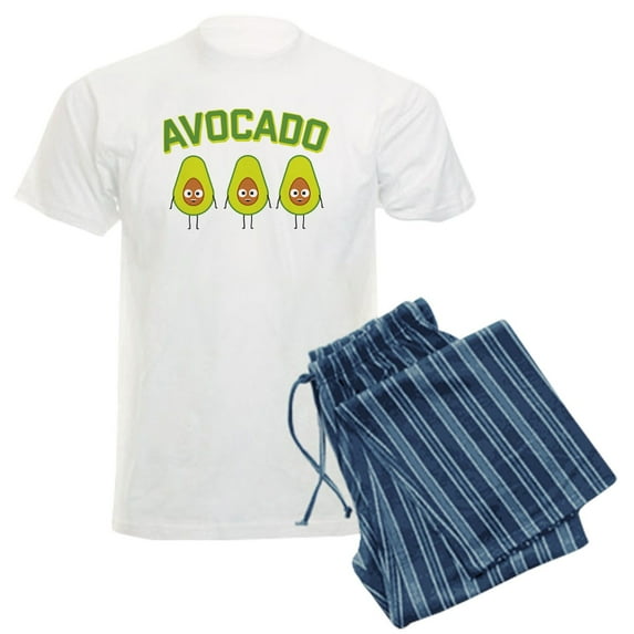 CafePress - Avocado Men's Light Pajamas - Men's Light Loose Fit Cotton Pajama Set