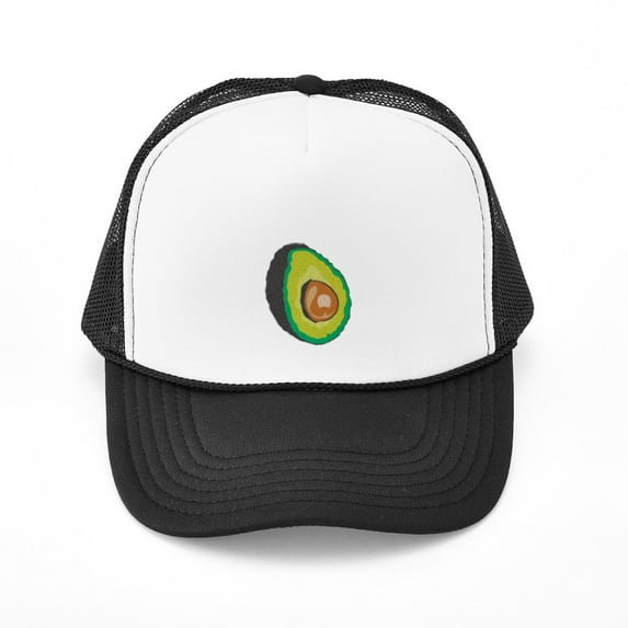 CafePress - Avocado - Trucker Hat - Polyester Foam Front and Nylon Mesh Weave Back