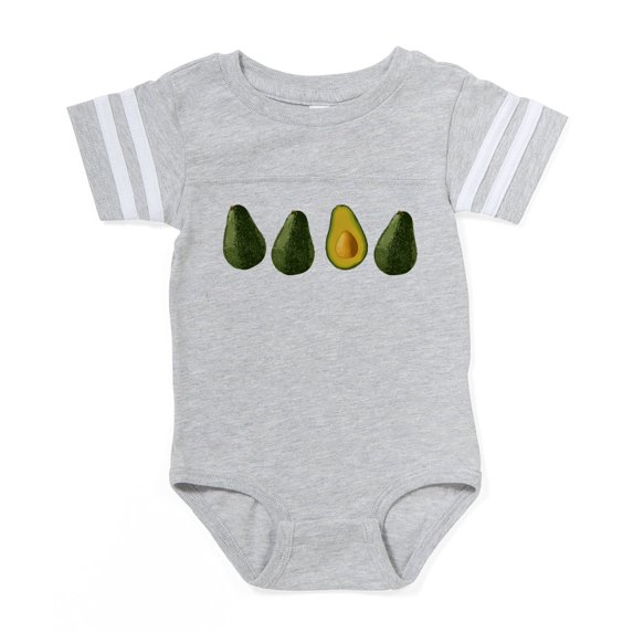CafePress - Avocados_Mug - Cute Infant Baby Football Bodysuit