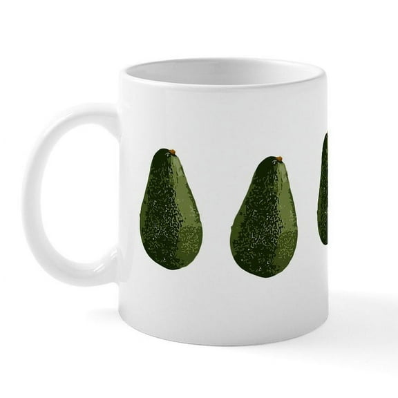CafePress - Avocados_Stack Mug - 11 oz Ceramic Mug - Novelty Coffee Tea Cup