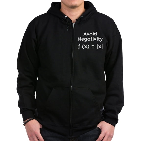 CafePress - Avoid Negativity Sweatshirt - Zip Hoodie, Classic Hooded Sweatshirt with Metal Zipper