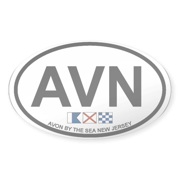 CafePress - Avon NJ Oval Design - Sticker (Oval)