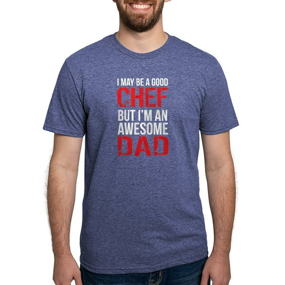 CafePress - Awesome Chef Dad Fun T Shirt - Mens Tri-blend T-Shirt